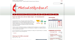 Desktop Screenshot of metodistkyrkan.fi